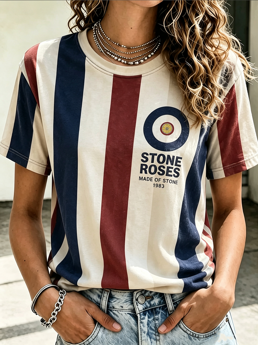 Women's Modern Culture Lover Printed short-sleeved T-shirt