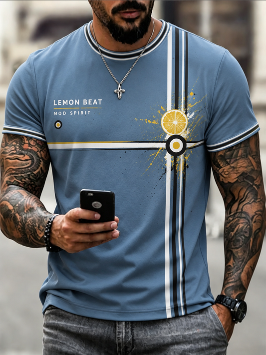 Men's Modern Culture Lover Printed short sleeves t-shirt