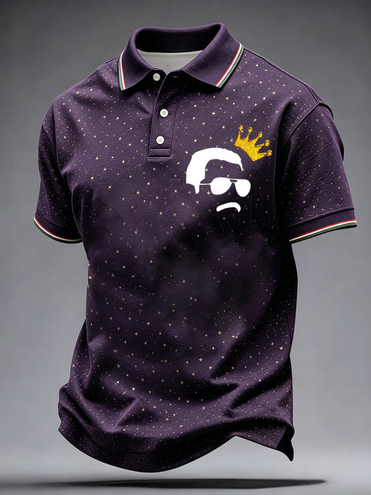 Men's UK Music Lover Art Printed Casual Tops