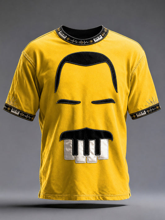 Men's UK Music Lover Art Printed T-shirt