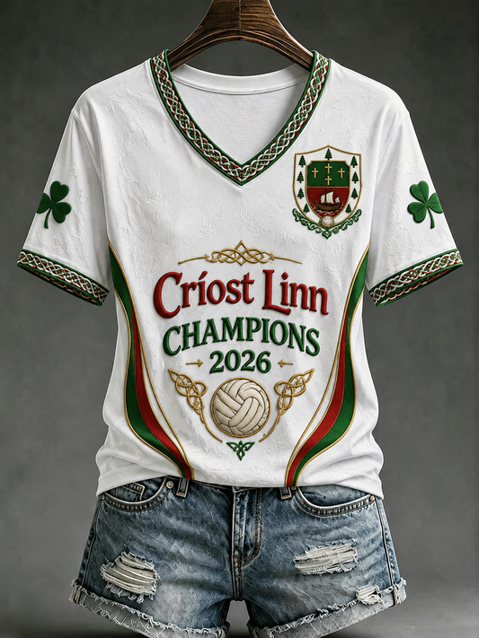 Women's Mayo Gaelic Football Short-sleeved T-shirt