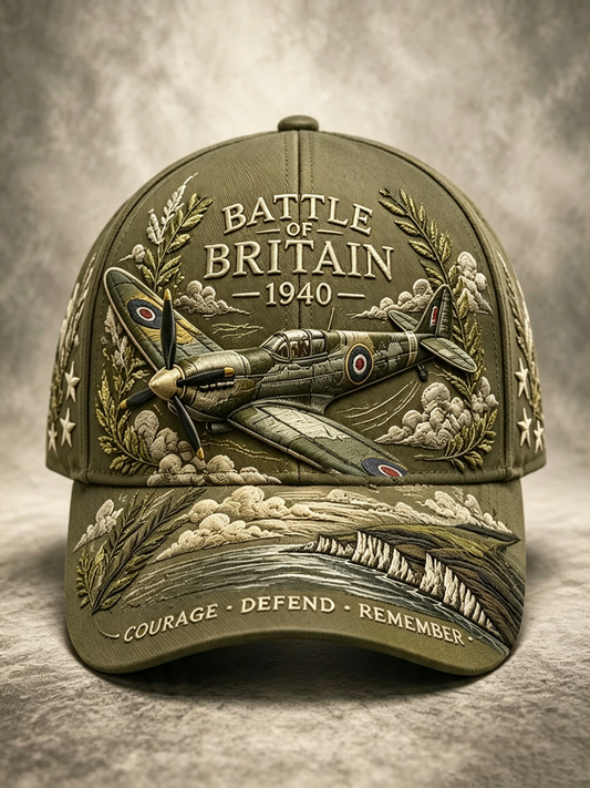 Unisex Battle of Britain Retro Print Hat