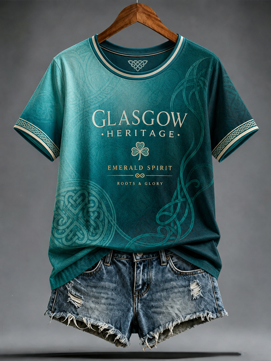 Women's UK Football Lover Celtic Printed short-sleeved T-shirt