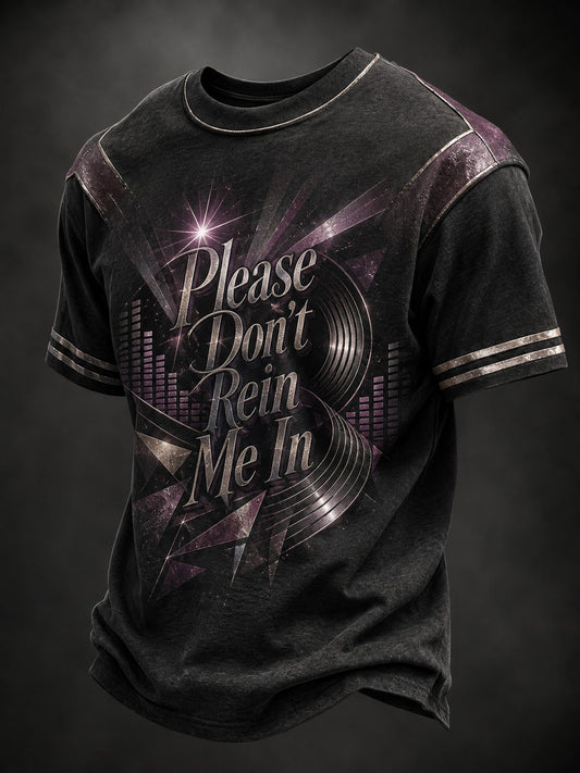 Men's Please Don’t Rein Me In Printed T-shirt