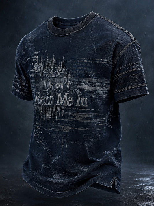 Men's Please Don’t Rein Me In Printed T-shirt