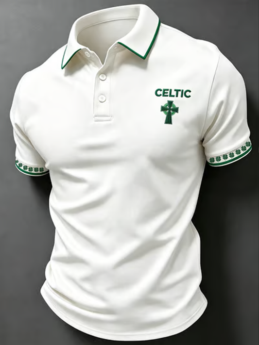 Men's Celtic Football Printed polo shirt