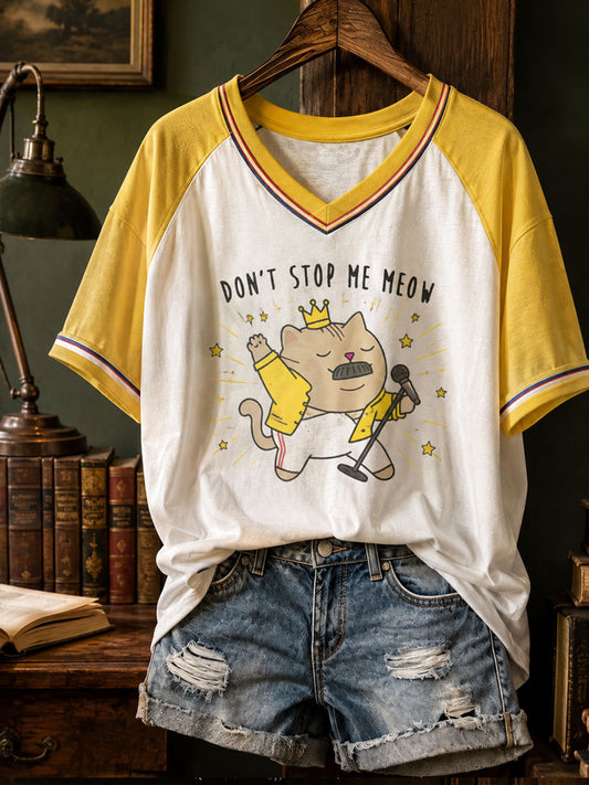 Women's UK Music Lover Art Printed T-shirt