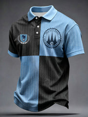 Men's UK Coventry Football Lover Blue Art Printed Casual Tops