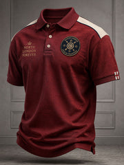 Men's UK London Football Lover Roses Art Printed Casual Tops