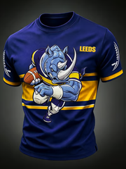 Men's UK rugby lover rhino Printed short sleeves t-shirt