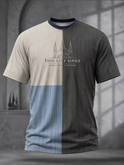 Men's UK Coventry Football Lover Blue Art Printed T-shirt