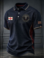 Men's UK London Football Lover Roses Art Printed Casual Tops