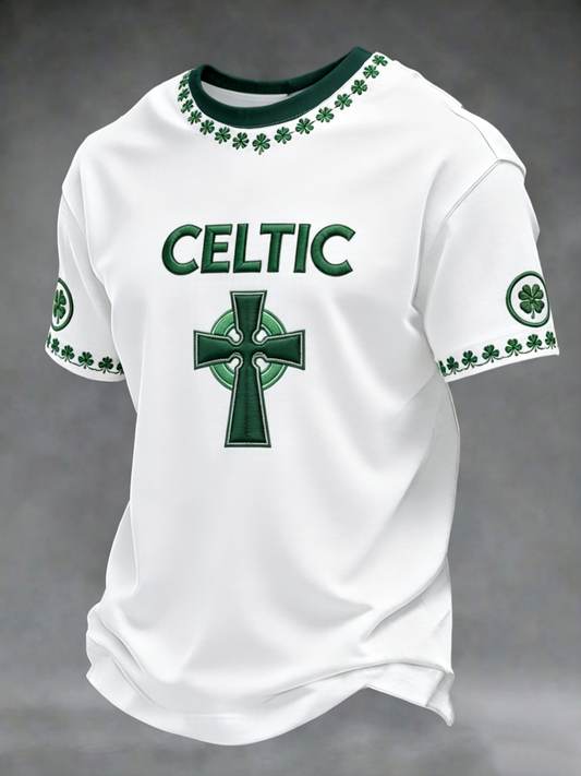 Men's football Lover Celtic Printed short sleeves t-shirt