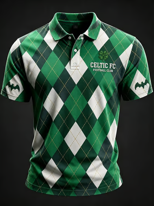 Men's football Lover Celtic Printed polo shirt