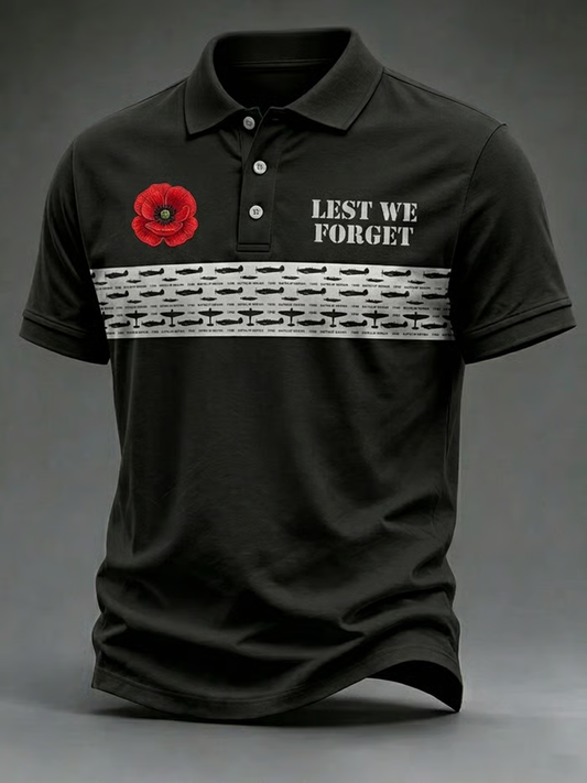 Men's British Veteran Print polo shirt