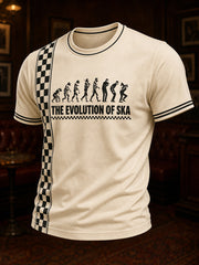 Men's 2-Tone Ska Music Lover Printed T-Shirt