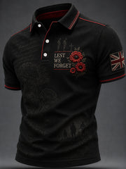 Men's Remembrance Day Print Casual Top