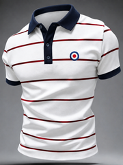 Men's Mods Culture UK Music Lover Business Style Printed polo shirt