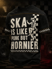 Men's Ska Revival Style Printed T-shirt