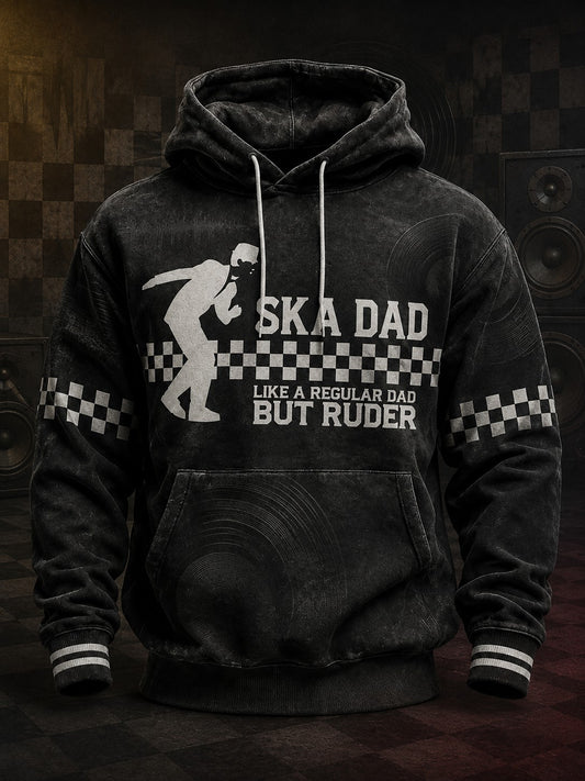 Men's Ska Revival Style Printed Hoodie