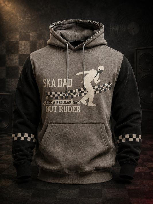 Men's Ska Revival Style Printed Hoodie