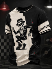 Men's Ska Revival Style Printed T-shirt