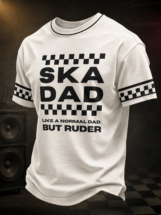 Men's Ska Revival Style Printed T-shirt