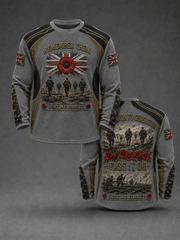 Men's REMEMBER THEM GENERATION TO GENERATION PASS IT ON LEST WE FORGET Waffle Long Sleeve T-Shirt