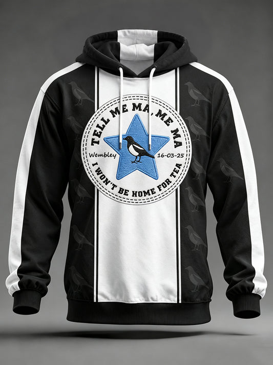 Men's Football Fan Print Hoodie