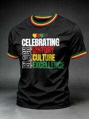 Men's Black History Month Print short sleeves t-shirt