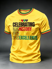 Men's Black History Month Print short sleeves t-shirt
