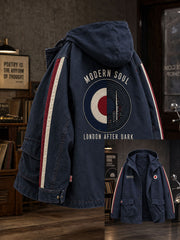 Men's UK Music Lover Mods Art Printed Coat