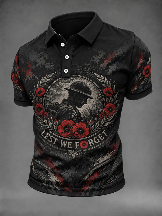 Men's Lest We Forget Printed Shirt