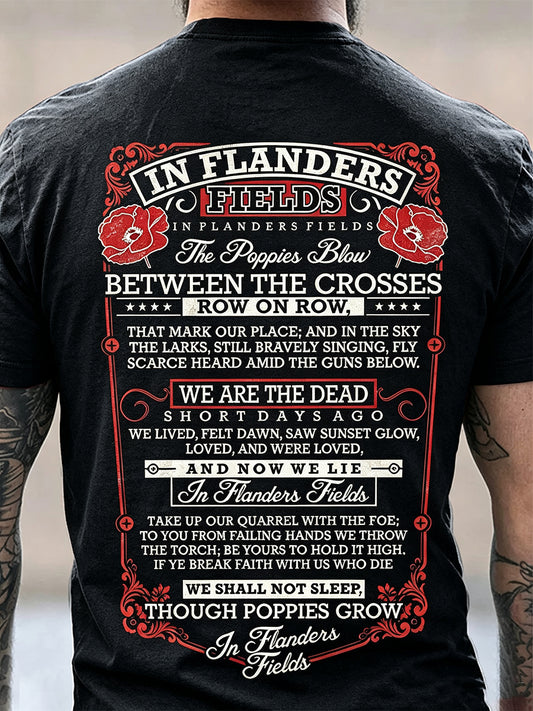 Men's Remembrance Day Print T-shirt