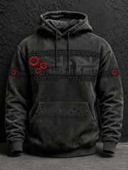 Men's Lest We Forget Printed Hoodie
