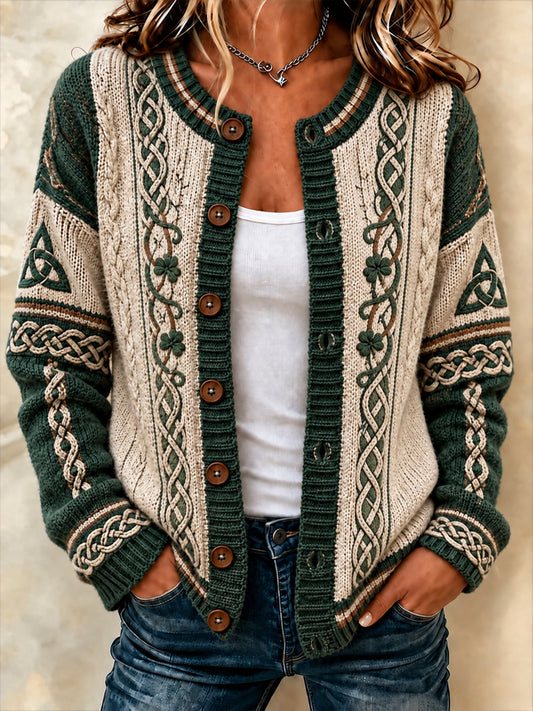 Women's Celtic style Cardigan-Style coat