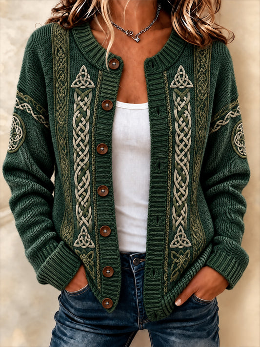 Women's Celtic style Cardigan-Style coat