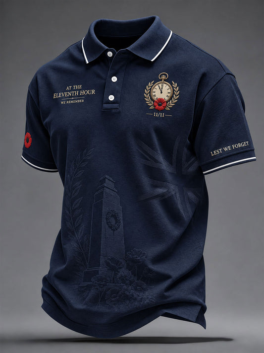 Men's At The Eleventh Hour Lest We Forget Print Shirt