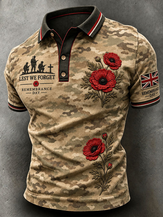 Men's Lest We Forget Print Shirt
