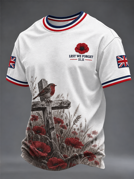 Men's Remembrance Day Short Sleeves T-shirt