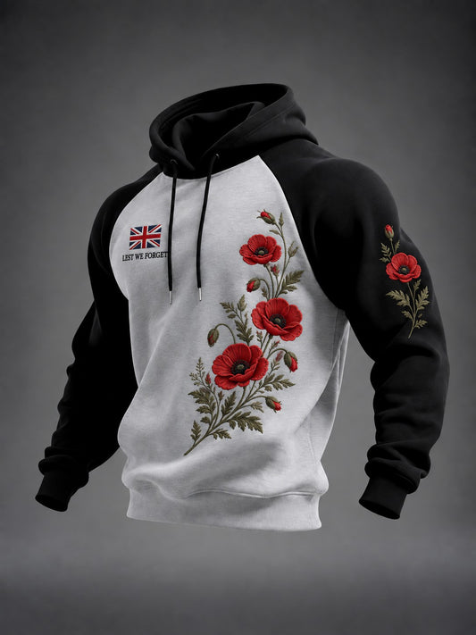 Men's Lest We Forget Printed Hoodie