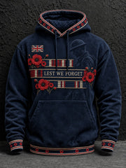 Men's Lest We Forget Printed Hoodie