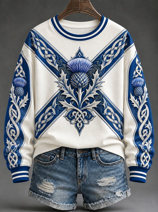 Women's St Andrew’s Day Print Sweatshirt