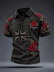 Men's Remembrance Day Lest We Forget Print Shirt