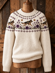 Women's Remembering The Animals Of War Crew Neck Sweater