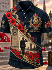 Men's Remembrance Day Lest We Forget  short sleeve shirt