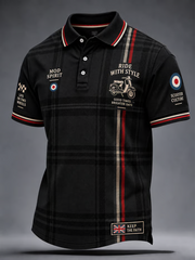 Men's UK Music Lover Mods Culture Printed polo shirt
