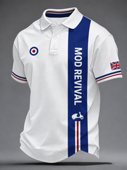 Men's UK Music Lover Mods Culture Printed polo shirt
