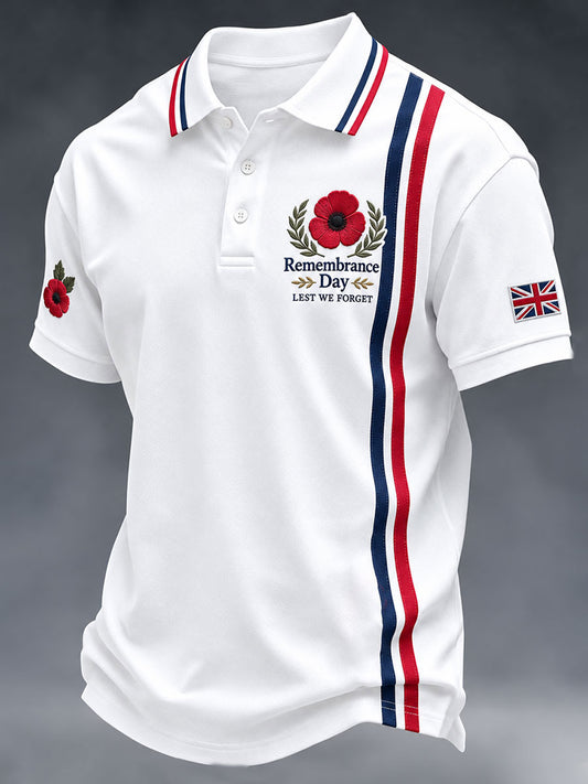Men's Remembrance Day Lest We Forget Print Shirt