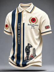 Men's Remembrance Day Lest We Forget Print Shirt